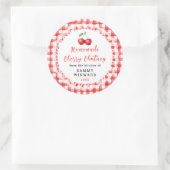 Zelfgemaakt Kersen Chutney Pot Etiket (Tas)