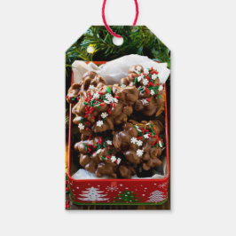 Zelfgemaakt Kerst Snoep Gift Label Cadeaulabel