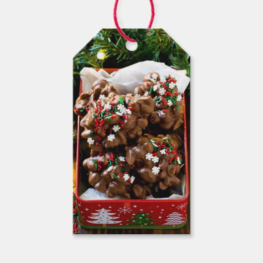 Zelfgemaakt Kerst Snoep Gift Label Cadeaulabel (Voorkant)