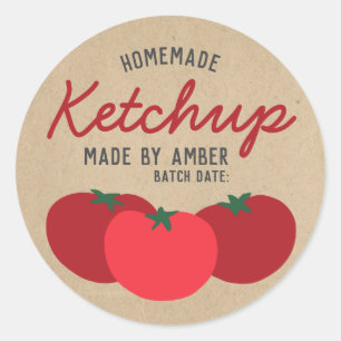 Zelfgemaakt Ketchup Label