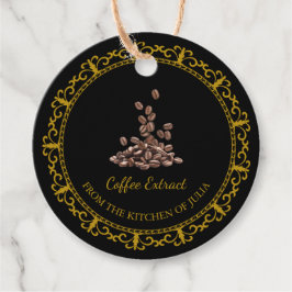 Zelfgemaakt Koffie Extract Hang Label