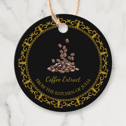  Zelfgemaakt Koffie Extract Hang Label (Voorkant)