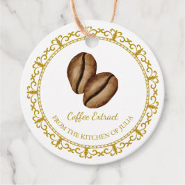 Zelfgemaakt Koffie Extract Hang Label