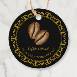 Zelfgemaakt Koffie Extract Hang Label