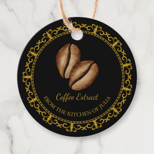  Zelfgemaakt Koffie Extract Hang Label (Voorkant)