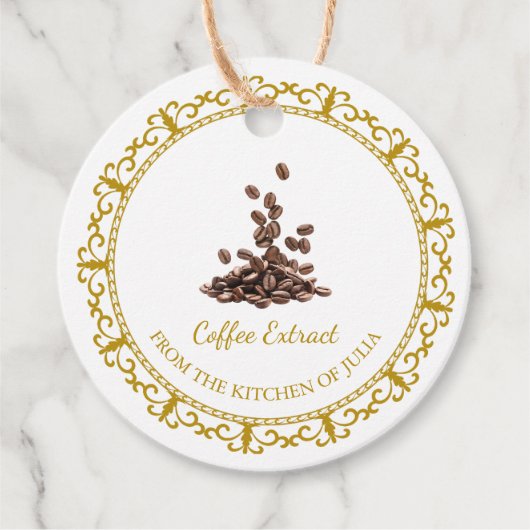  Zelfgemaakt Koffie Extract Hang Label (Voorkant)