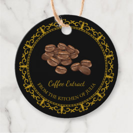 Zelfgemaakt Koffie Extract Hang Label