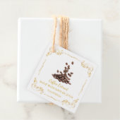 Zelfgemaakt Koffie Extract Square Hang Label (In situ)