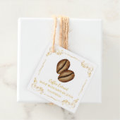 Zelfgemaakt Koffie Extract Square Hang Label (In situ)