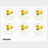 Zelfgemaakt Lemon Curd Label | Wit (Vel)