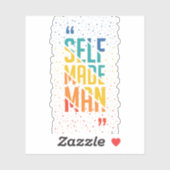 Zelfgemaakt Man – LGBTQ+ Trans Pride Sticker (Vel)