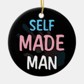 Zelfgemaakt Man Transman LGBT TransPride Flag Gift Keramisch Ornament (Voorkant)