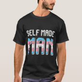 Zelfgemaakt Man Transman LGBT TransPride Flag Gift T-shirt (Voorkant)