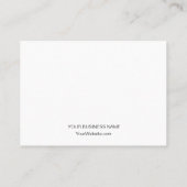 Zelfgemaakt met liefde bedankje visitekaartje (Achterkant)