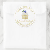 Zelfgemaakt met liefde Blueberry Cupcake Label | W (Tas)