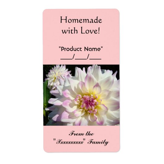 Zelfgemaakt met Liefde Cadeau Labels Van aangepast (Voorkant)