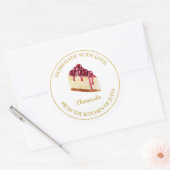 Zelfgemaakt met liefde Cheesecake Label | Wit (Envelop)