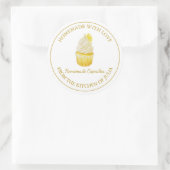 Zelfgemaakt met liefde Cupcake Label | Wit (Tas)