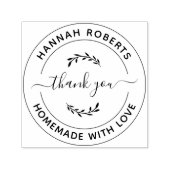 Zelfgemaakt met Liefde Dank U Zelfinktende Stempel (Design)