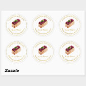 Zelfgemaakt met liefde Dessert Cake Label | Wit (Vel)