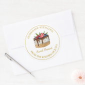 Zelfgemaakt met liefde Dessert Cake Label | Wit (Envelop)