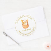 Zelfgemaakt met liefde Fresh Bread Label | Wit (Envelop)