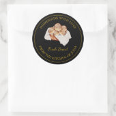 Zelfgemaakt met liefde Fresh Bread Label | Zwart (Tas)