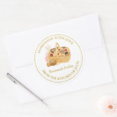 Zelfgemaakt met liefde Fresh Cookies Label | Wit (Envelop)