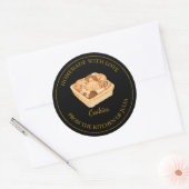 Zelfgemaakt met liefde Fresh Cookies Label | Zwart (Envelop)