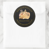 Zelfgemaakt met liefde Fresh Cookies Label | Zwart (Tas)