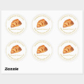 Zelfgemaakt met liefde Fresh Croissant Label | Wit (Vel)