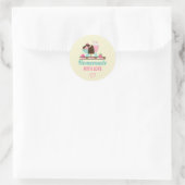 Zelfgemaakt met Liefde Ice Cream Treats Ronde Sticker (Tas)