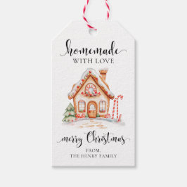 Zelfgemaakt met liefde Kerstcadeau Tags Cadeaulabel