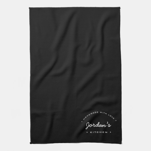 Zelfgemaakt met Liefde Mijn Keuken Gepersonaliseer Theedoek (Verticaal)