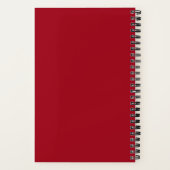 Zelfgemaakt met Liefde Recept Rood Gepersonaliseer Notitieboek (Achterkant)