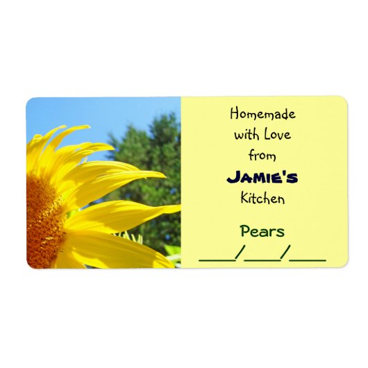 Zelfgemaakt met liefde uit je keuken Canning Jars Etiket (Voorkant)