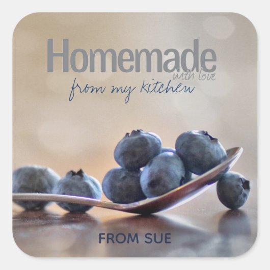 Zelfgemaakt met liefde van mijn keuken Stickers (Voorkant)