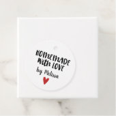 Zelfgemaakt met liefde wit bedankjes labels (In situ)