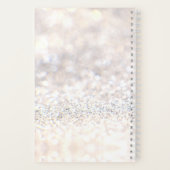 Zelfgemaakt met liefde witte glitter recept notitieboek (Achterkant)