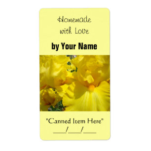 Zelfgemaakt met Love custom Canning Jar Labels