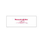 Zelfgemaakt met Love Self Inking Rubber Stamp Zelfinktende Stempel (Design)