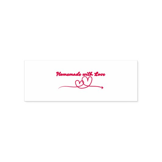 Zelfgemaakt met Love Self Inking Rubber Stamp Zelfinktende Stempel (Design)