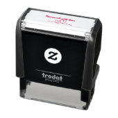 Zelfgemaakt met Love Self Inking Rubber Stamp Zelfinktende Stempel (Product)