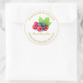 Zelfgemaakt Mixed Berry Jam Label | Wit (Tas)