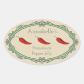 Zelfgemaakt Pepper Jelly Label (Voorkant)