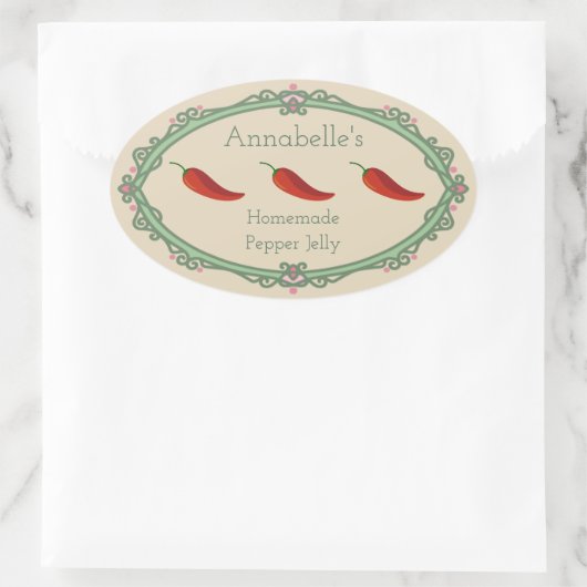 Zelfgemaakt Pepper Jelly Label (Tas)