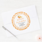 Zelfgemaakt Perzikchutney Pot Etiket (Envelop)