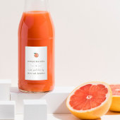 Zelfgemaakt Pompelmocello flesetiket Voedselcontainer Etiket