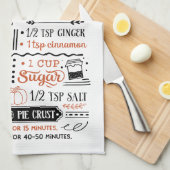 Zelfgemaakt pompoen taart recept | Boerderij Theedoek (Quarter Fold)