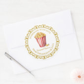 Zelfgemaakt Popcorn Label L Wit (Envelop)